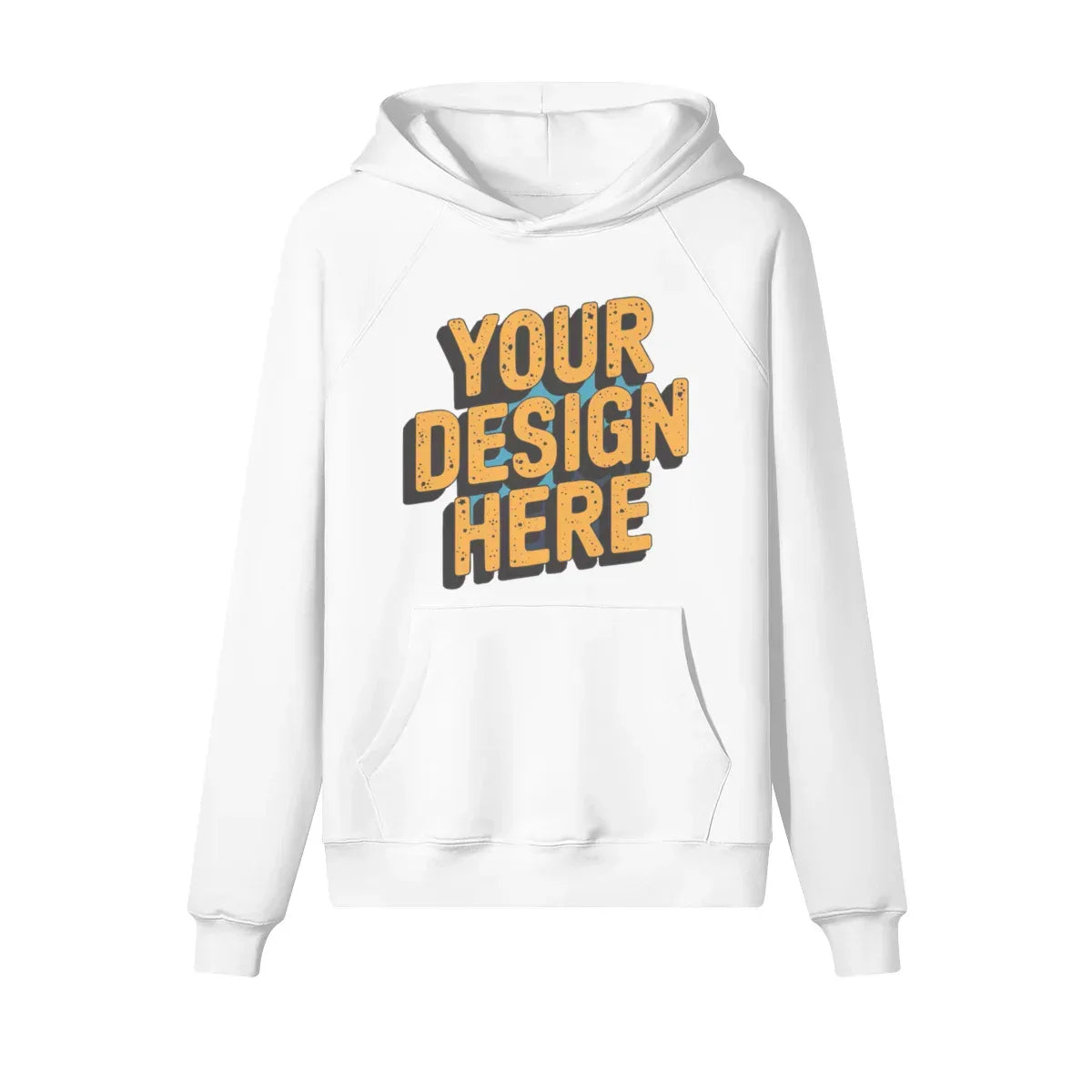 380GSM Unisex Brushed Fleece Hoodie - Front Design - ShopHub