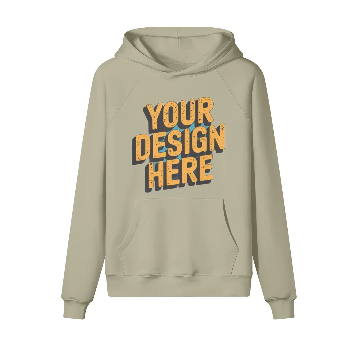 380GSM Unisex Brushed Fleece Hoodie - Front Design - ShopHub