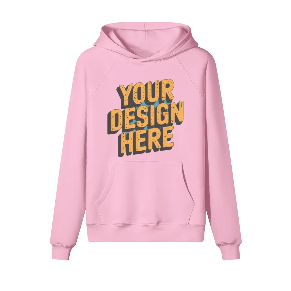 380GSM Unisex Brushed Fleece Hoodie - Front Design - ShopHub