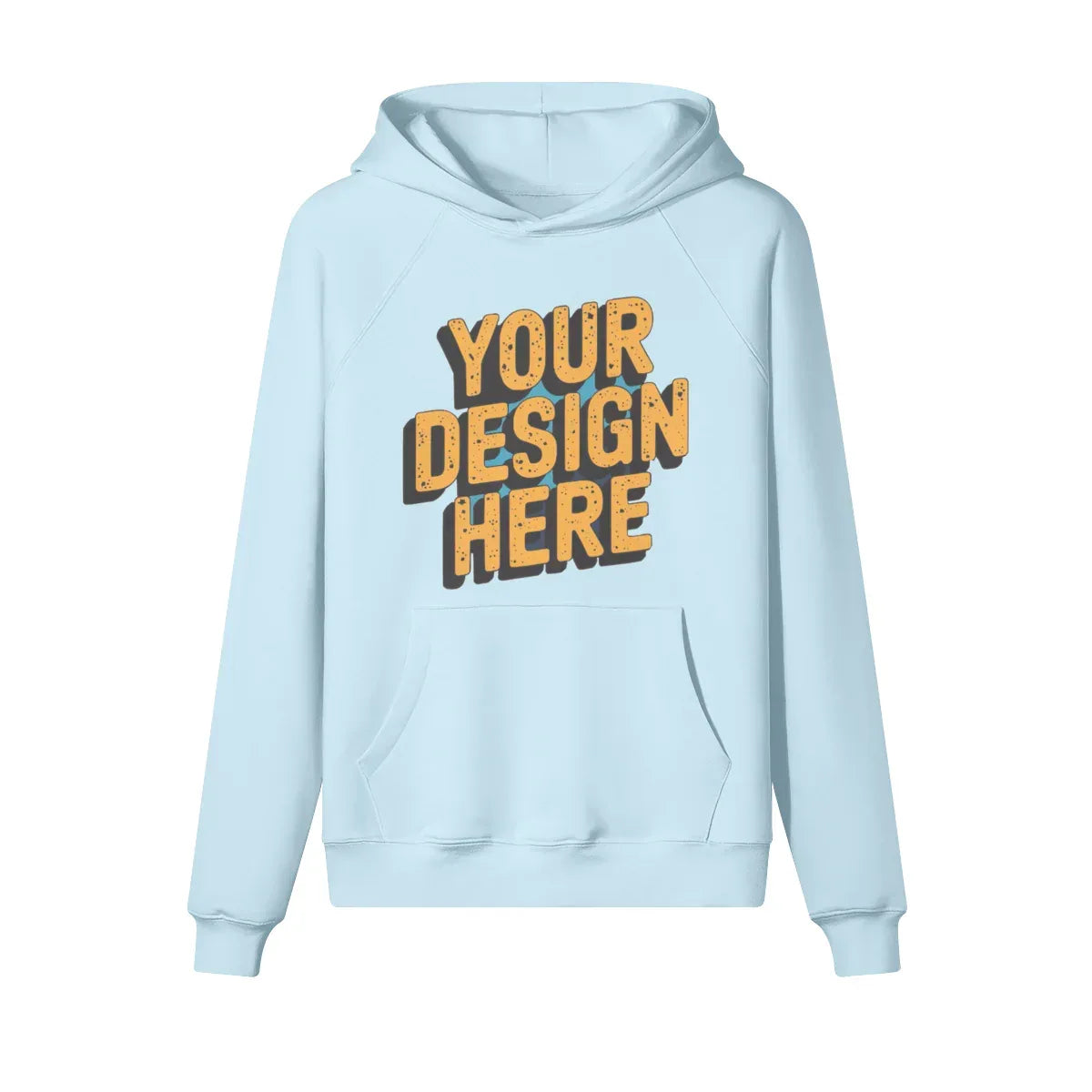 380GSM Unisex Brushed Fleece Hoodie - Front Design - ShopHub