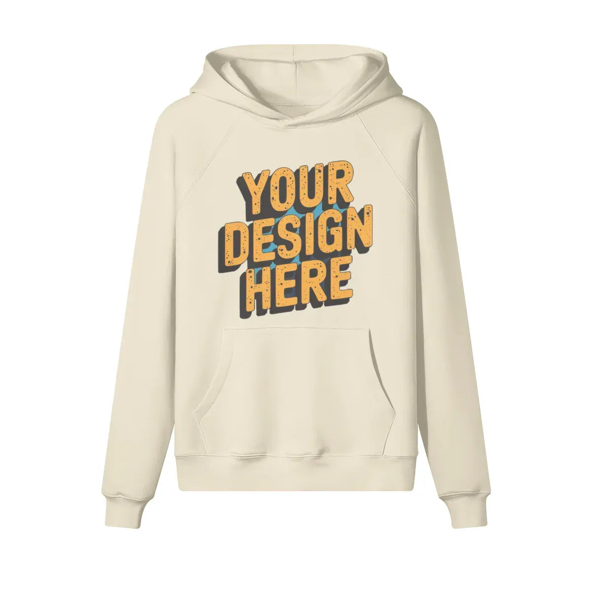 380GSM Unisex Brushed Fleece Hoodie - Front Design - ShopHub