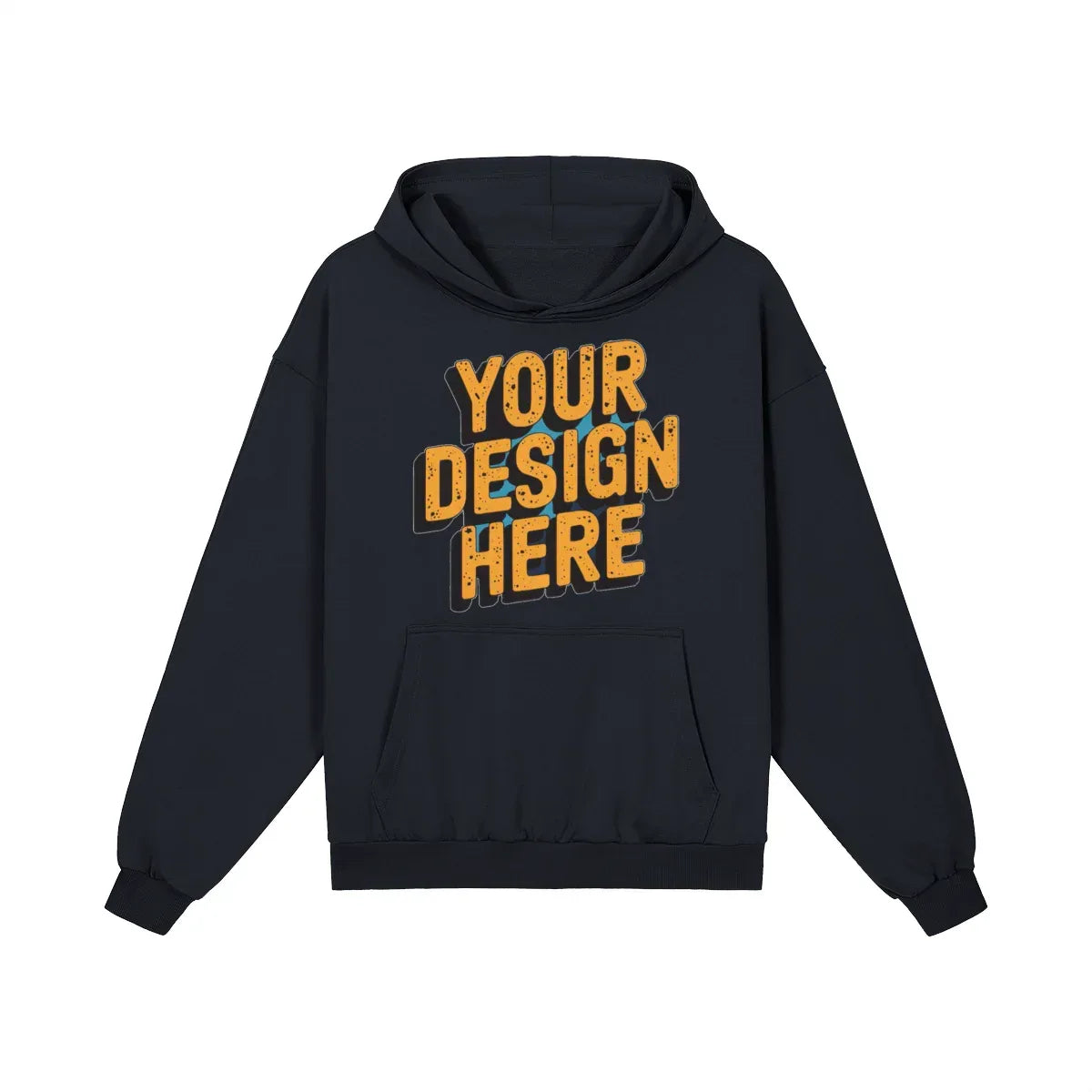 400GSM Unisex Heavyweight Boxy Hoodie - Front Design - ShopHub