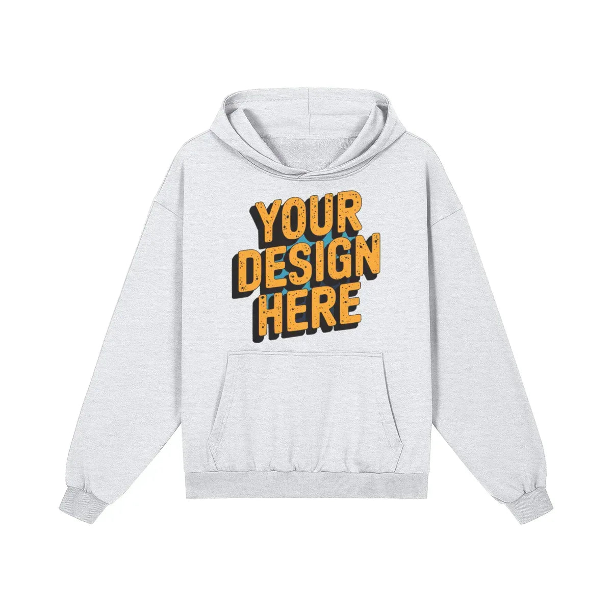 400GSM Unisex Heavyweight Boxy Hoodie - Front Design - ShopHub