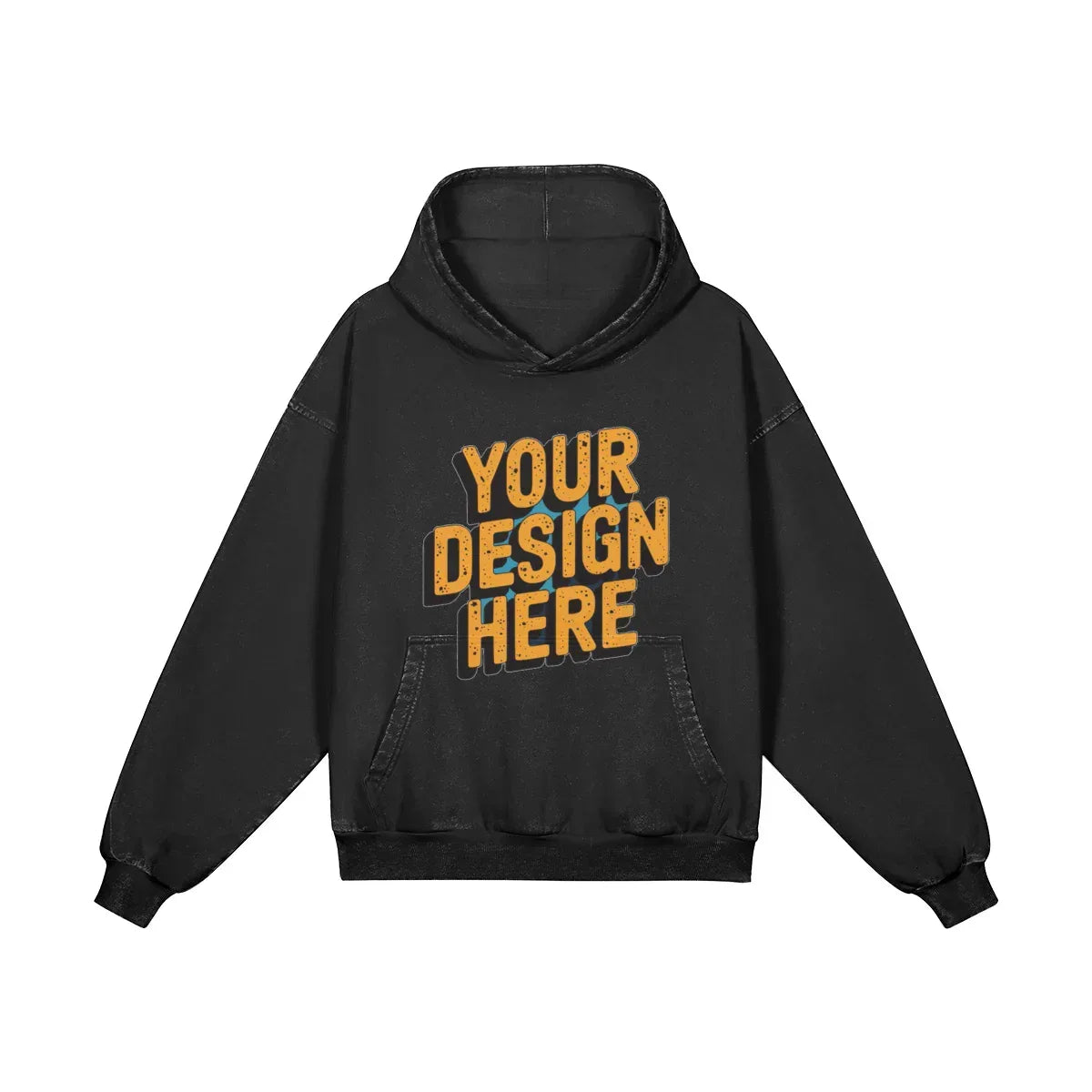 420GSM Unisex Boxy Hoodie - Front Design - ShopHub
