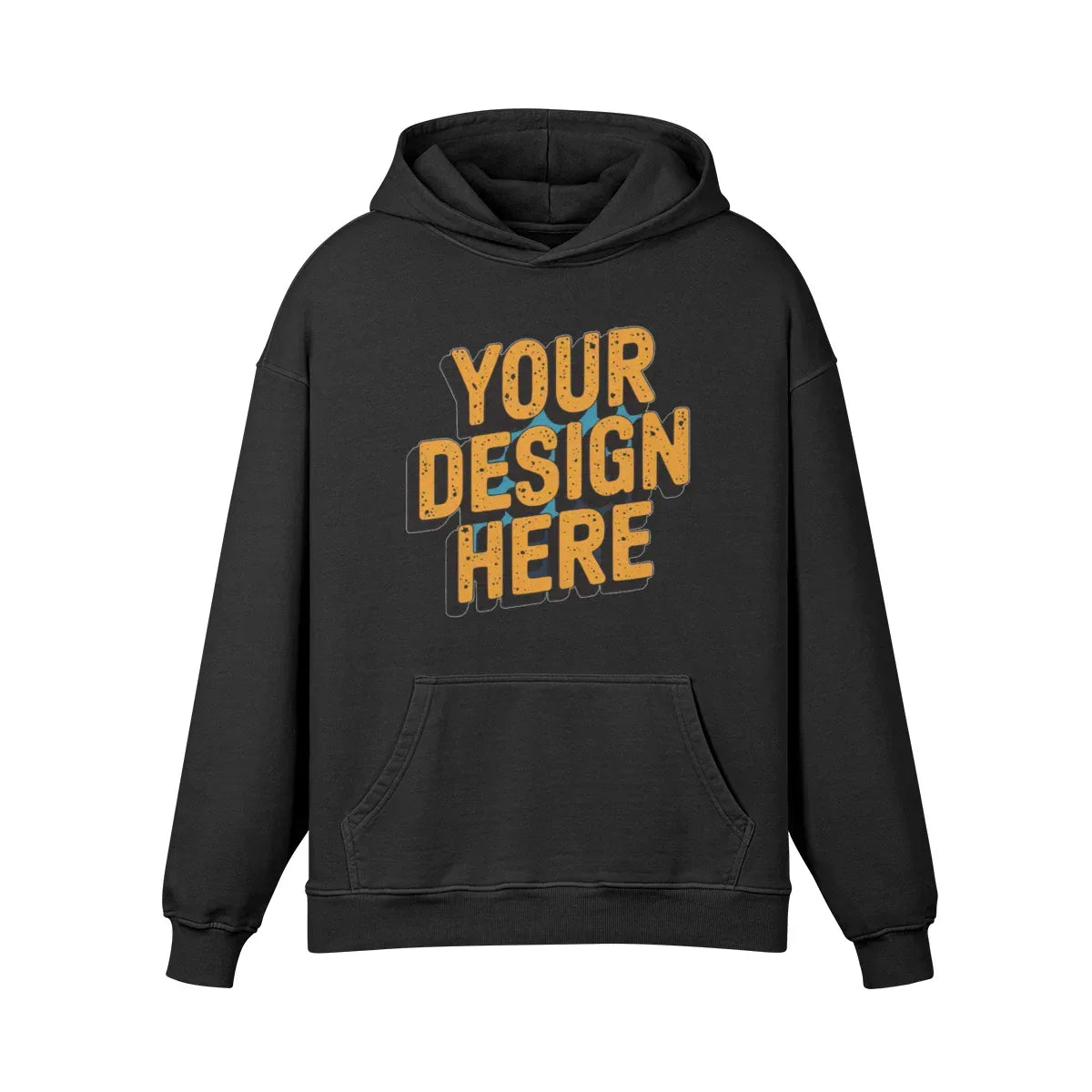 440GSM Unisex Super Heavyweight Oversized Retro Hoodie - Front Design - ShopHub