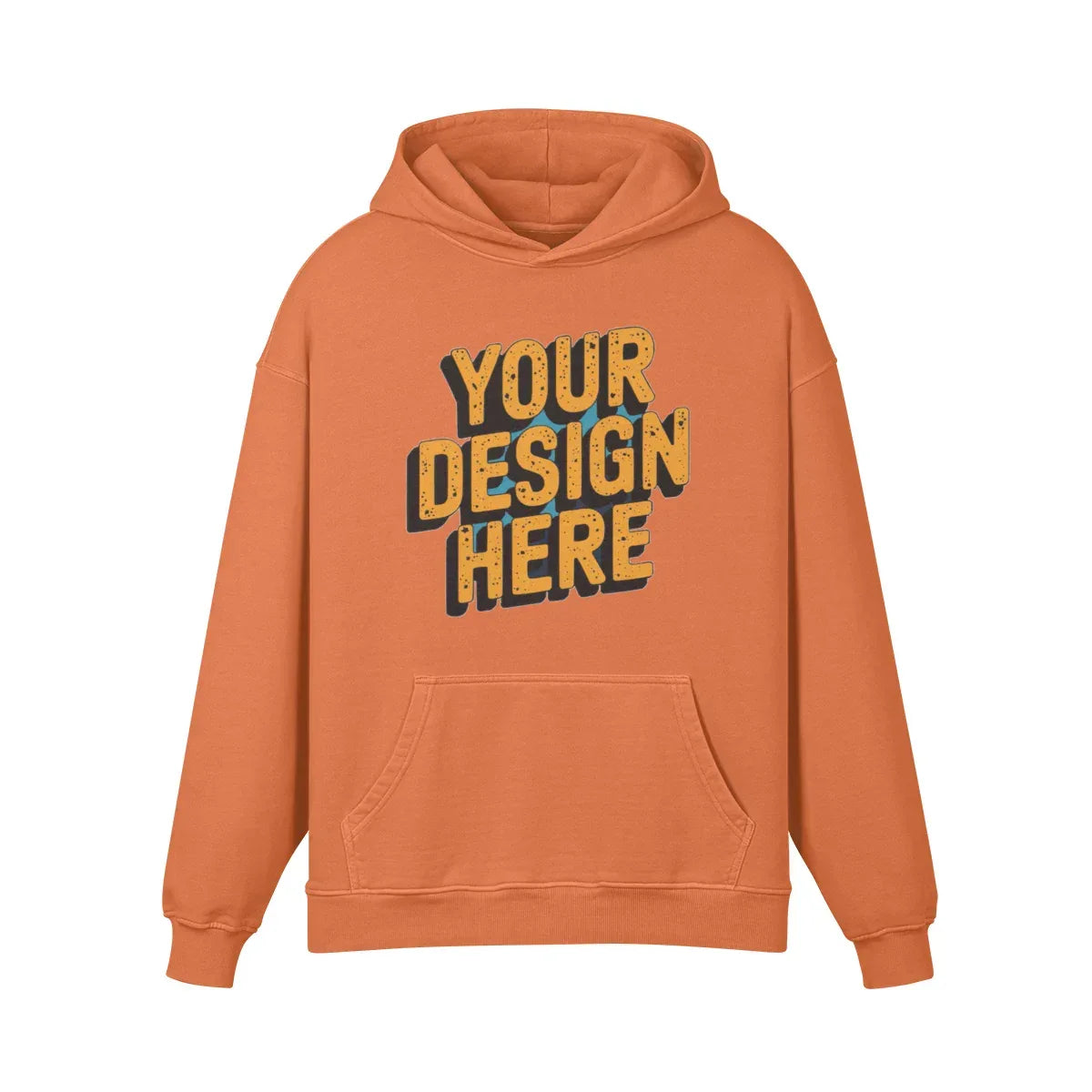 440GSM Unisex Super Heavyweight Oversized Retro Hoodie - Front Design - ShopHub