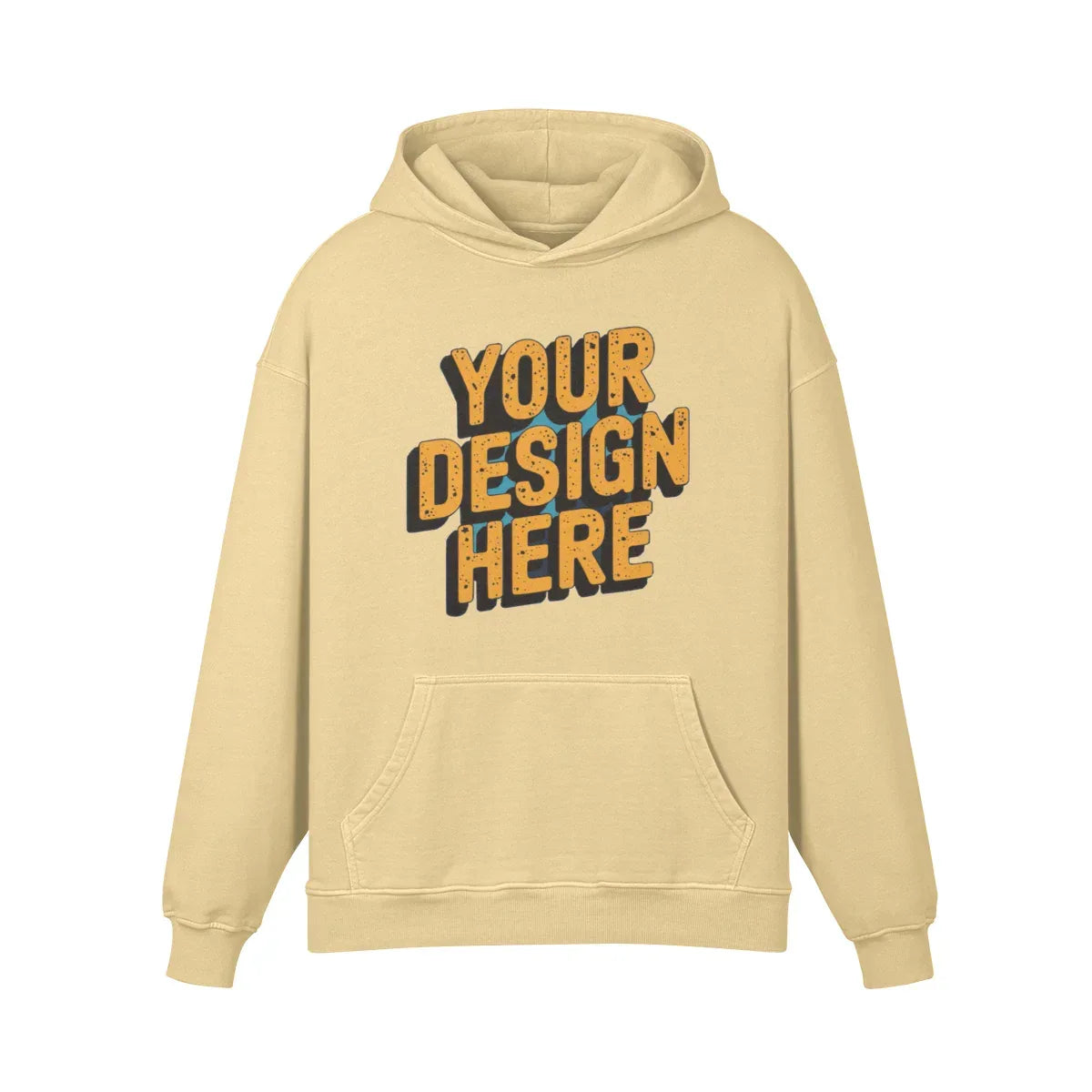 440GSM Unisex Super Heavyweight Oversized Retro Hoodie - Front Design - ShopHub