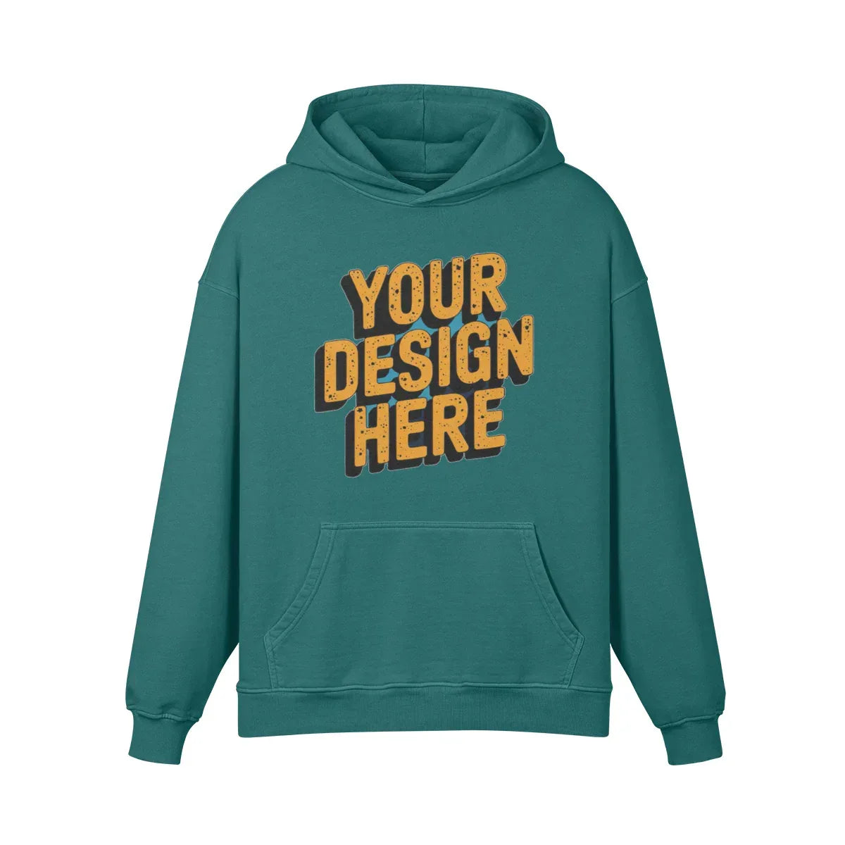 440GSM Unisex Super Heavyweight Oversized Retro Hoodie - Front Design - ShopHub