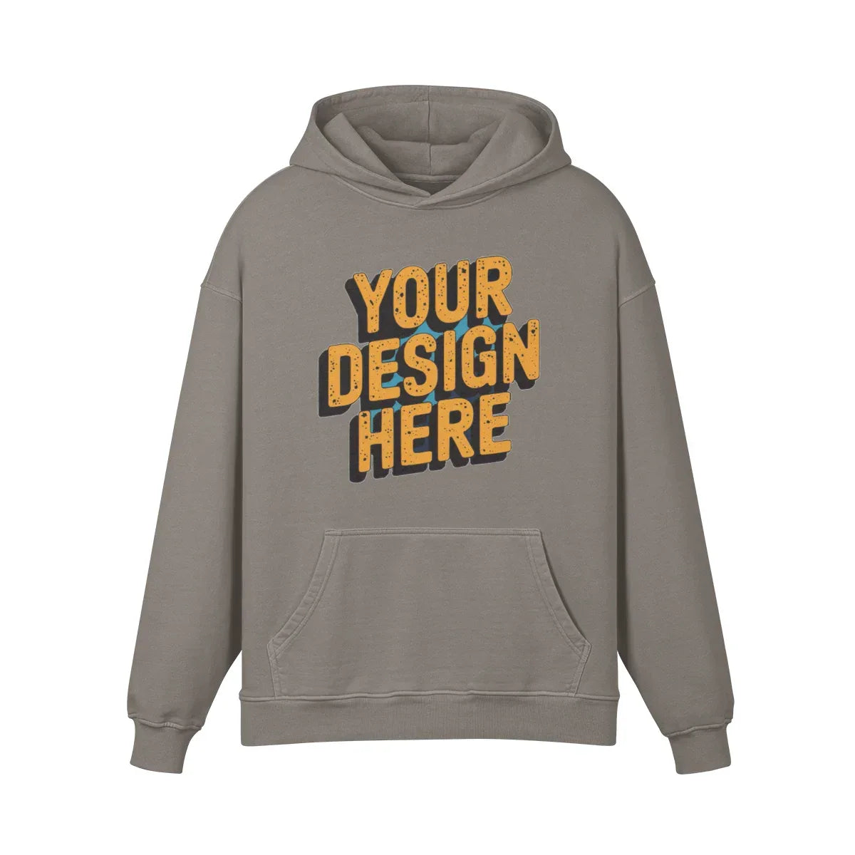 440GSM Unisex Super Heavyweight Oversized Retro Hoodie - Front Design - ShopHub