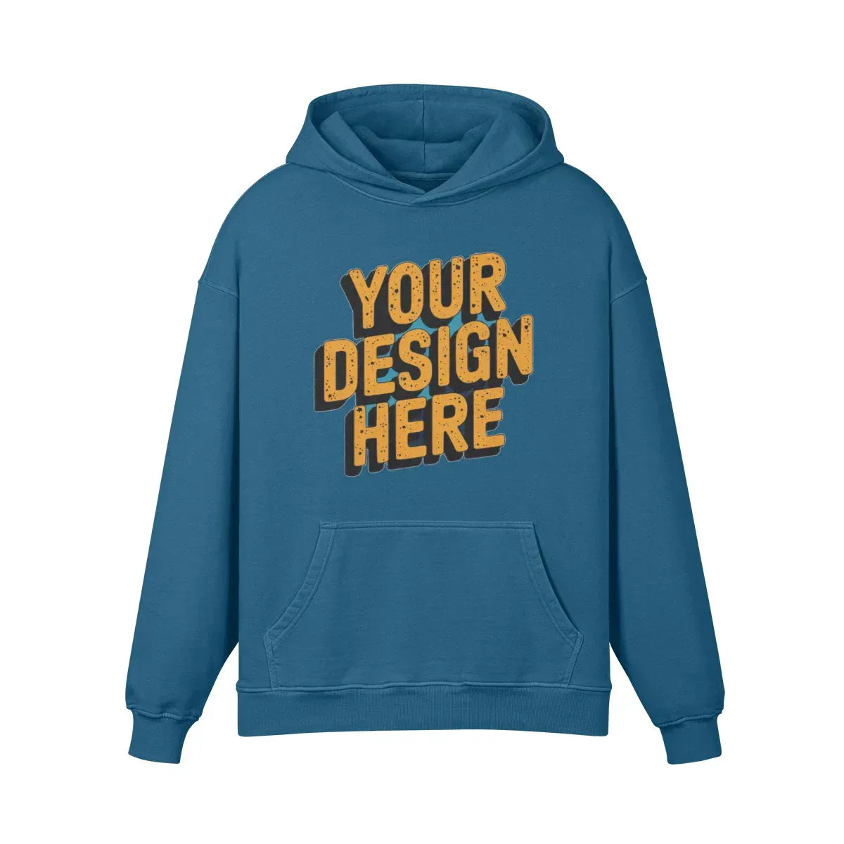 440GSM Unisex Super Heavyweight Oversized Retro Hoodie - Front Design - ShopHub