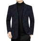 Black and gray men's tailored fit overcoat by Stylish 3Sixty5, featuring a sleek, premium design and structured silhouette.