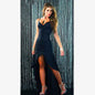 Stylish 3Sixty5 black slim-fit party dress with trendy design, perfect for evening events and special occasions.