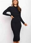 Sculpted Fit Back Bow Dress