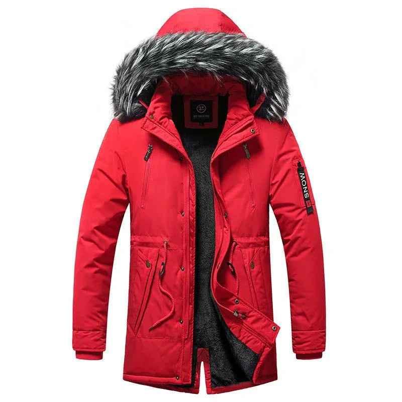 Stylish black men's winter jacket by Stylish 3Sixty5 featuring a modern, sleek outerwear design for cold weather.