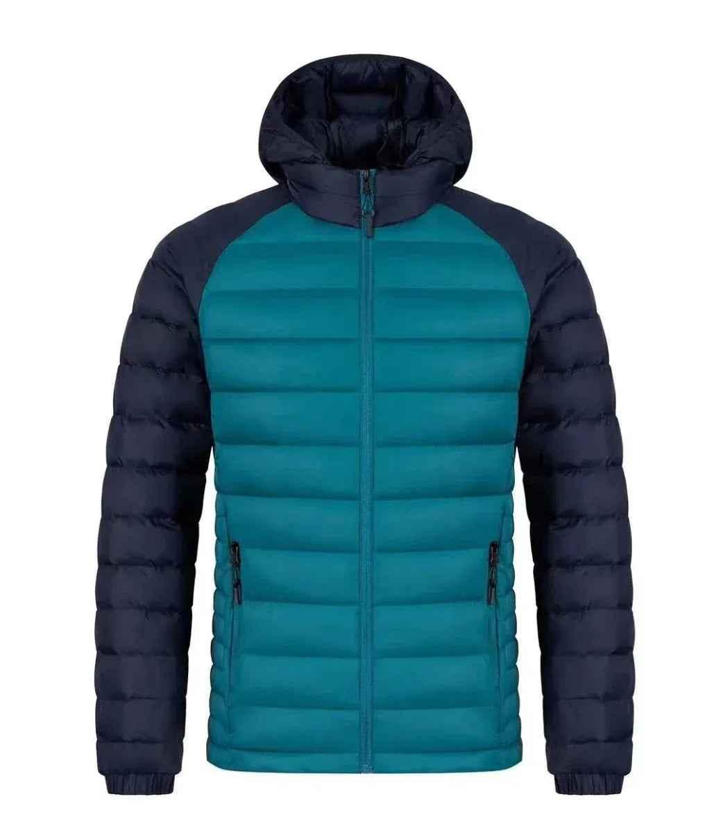 Men's gray Frost-Guard Winter Jacket by Stylish 3Sixty5, featuring insulated design and durable outer shell for cold weather.