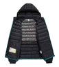 Men's gray Stylish 3Sixty5 Frost-Guard winter jacket, insulated jacket with hood and zipper closure for cold weather.