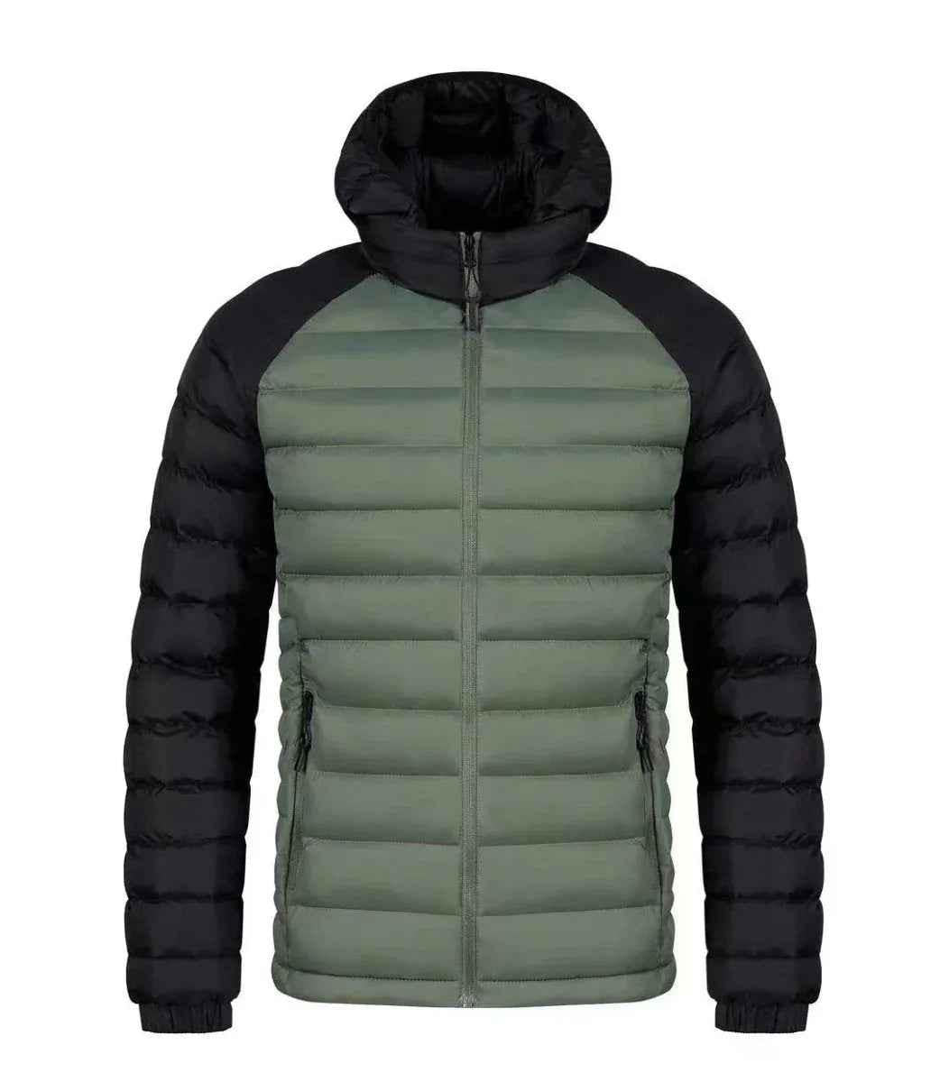 Men's gray Stylish 3Sixty5 Frost-Guard winter jacket with a high collar and insulated design, perfect for cold weather.