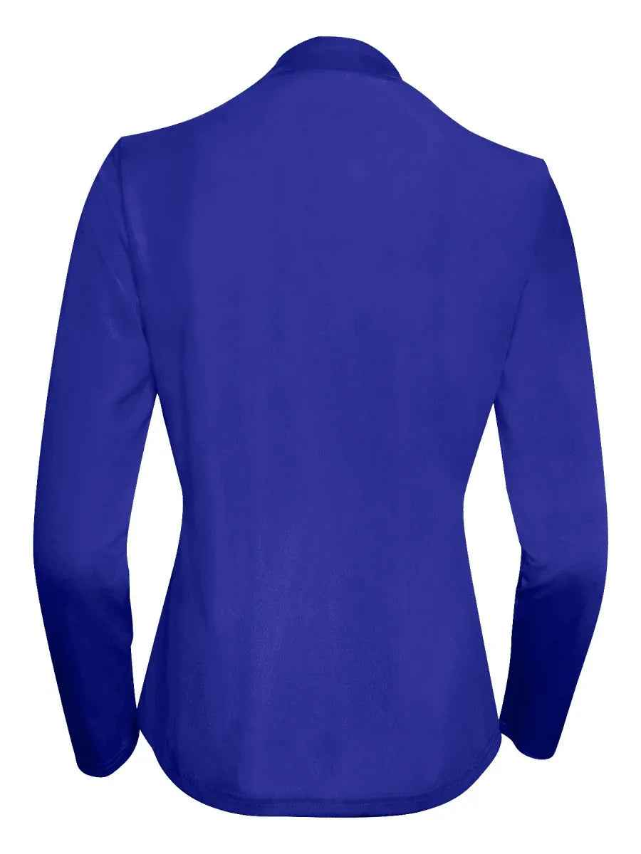 Stylish 3Sixty5 white women’s Sleek-Zip jacket with a front zipper, casual and modern design, displayed on a model.