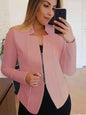 Stylish 3Sixty5 white women’s Sleek-Zip jacket, lightweight with a modern design, ideal for casual wear and layering.