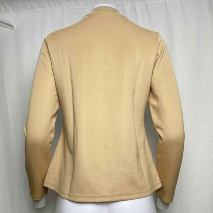 Stylish 3Sixty5 white women's Sleek-Zip jacket with a fitted design, perfect for casual and sporty looks.