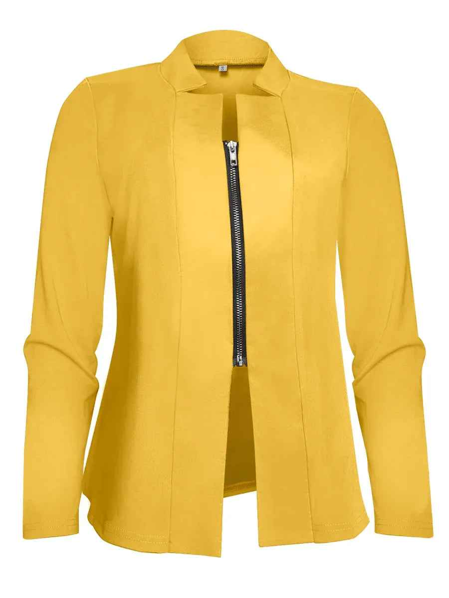 Stylish 3Sixty5 white women's Sleek-Zip jacket, lightweight with a modern design, shown on a mannequin.