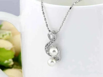 Danbi Pearl Jewelry Set for Women featuring elegant pearl necklace and earrings from Stylish 3Sixty5.