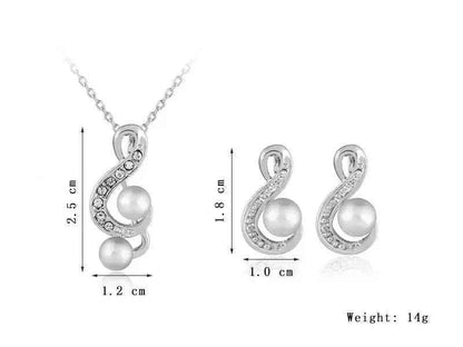 Danbi Pearl Jewelry Set for Women by Stylish 3Sixty5 featuring elegant pearl necklace and earrings for sophisticated jewelry style