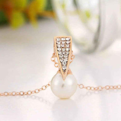 Stylish 3Sixty5 Pearl Luxe Duo jewelry set featuring elegant pearl earrings and necklace for a sophisticated look