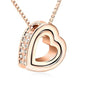 Stylish 3Sixty5 Cherish Heart Necklace in platinum gold, featuring an elegant heart pendant, perfect for jewelry gifting.
