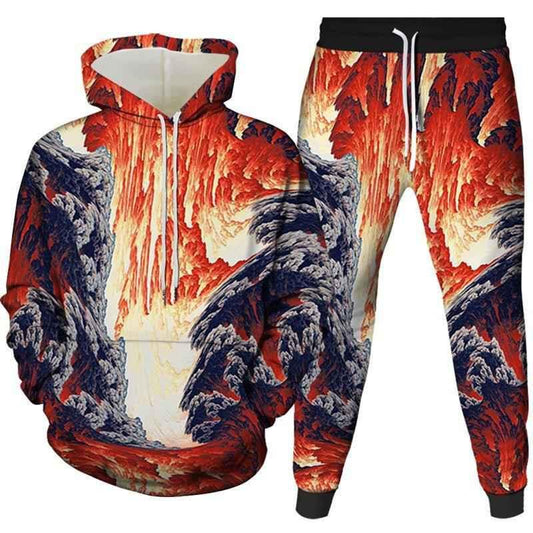 Stylish 3Sixty5 sleek jogger and sweater outfit set, featuring comfortable joggers and a matching sweater in a modern design.