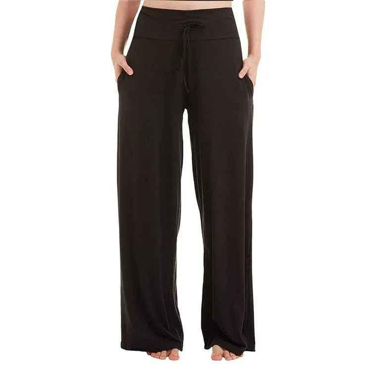 Black Stylish 3Sixty5 Dreamy Comfort Pant for women, relaxed fit with soft fabric and elastic waistband, casual and comfortable style.