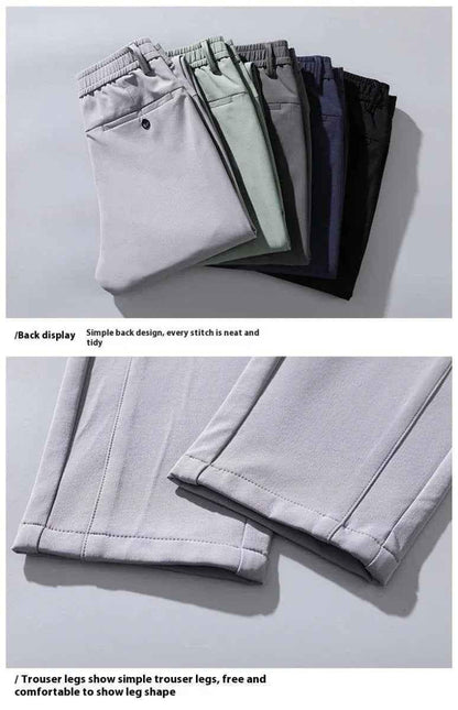 Black Stylish 3Sixty5 Soft-Form Men’s Casual Trousers, slim-fit pants with a comfortable design and modern style.
