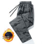 Black Stylish 3Sixty5 men's autumn joggers pants with a relaxed fit and beam design, perfect for casual spring and fall wear.