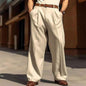 White Stylish 3Sixty5 baggy men's trousers, fashion-forward pants with a relaxed fit, suitable for casual and trendy outfits.