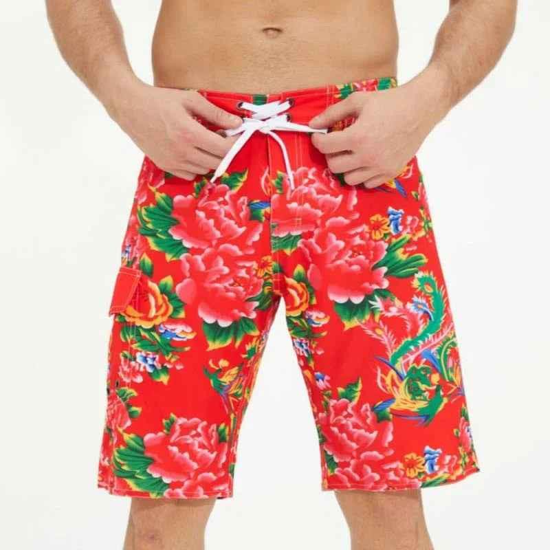 Stylish 3Sixty5 Ocean Drift plus size beach shorts with vibrant blue and white patterns, perfect for summer beach outings.