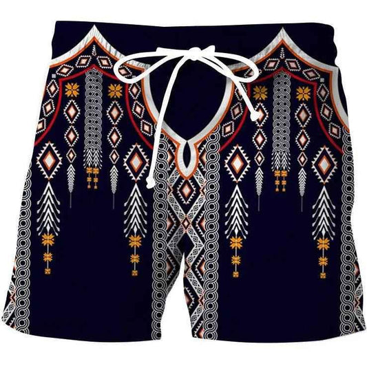 Stylish 3Sixty5 retro striped men's shorts featuring vintage-inspired design and classic summer fashion style.