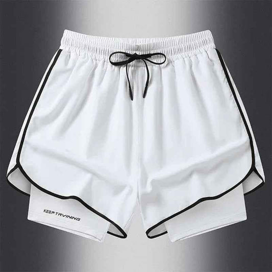 Stylish 3Sixty5 Urban-Edge Training Shorts in white, designed for active wear and comfort.