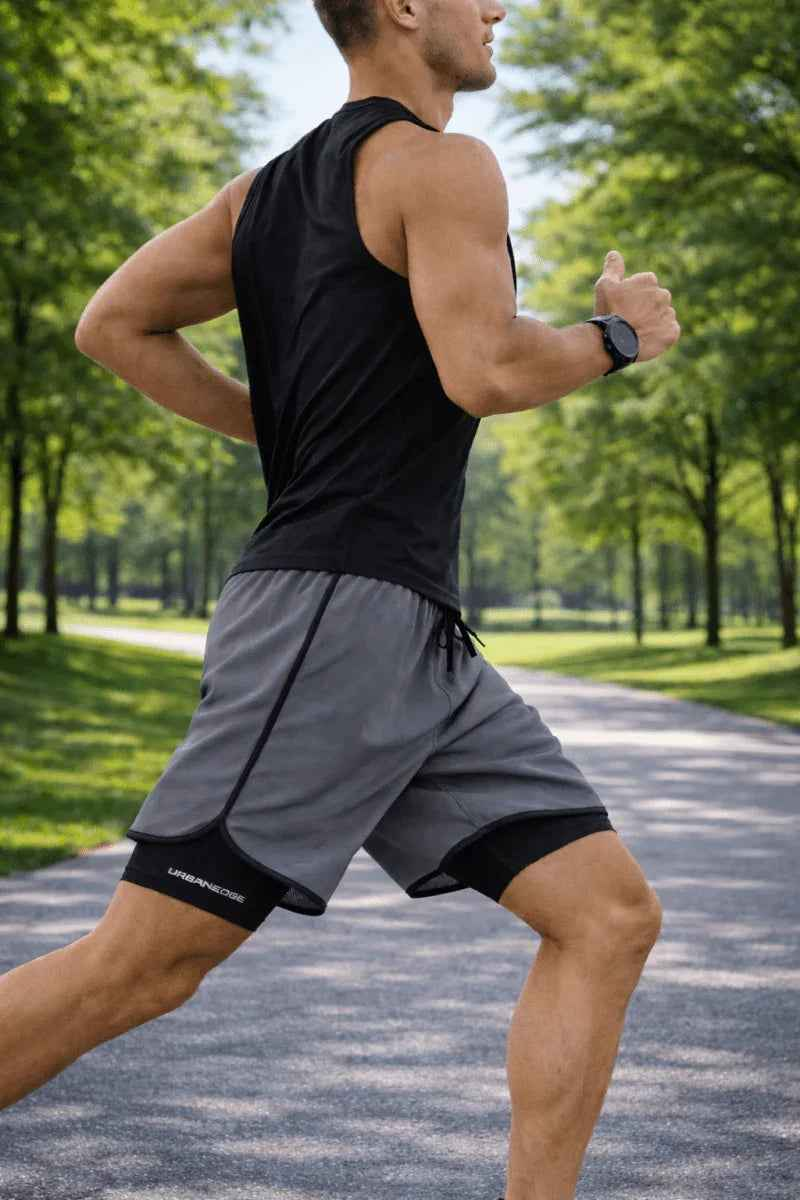 Stylish 3Sixty5 Urban-Edge Training Shorts in white, featuring a sporty design for activewear and casual wear.