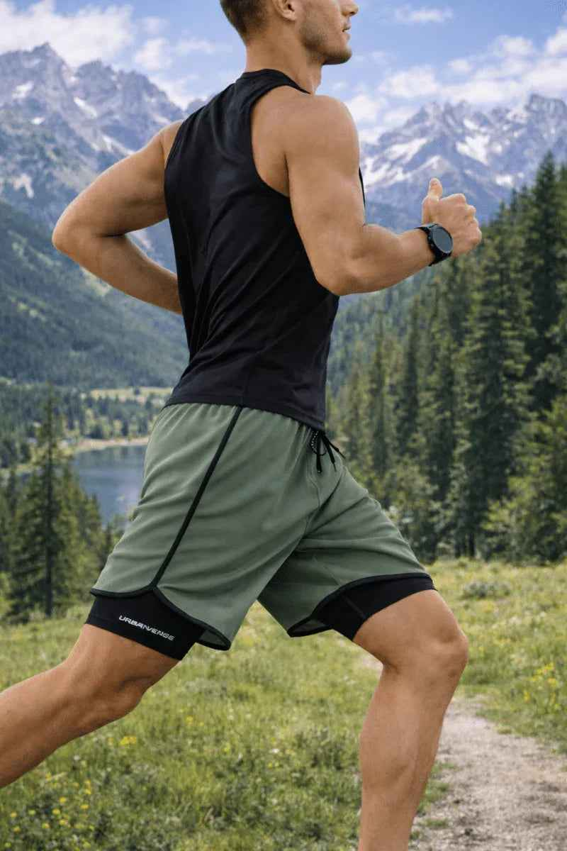 Stylish 3Sixty5 Urban-Edge Training Shorts in white, lightweight athletic shorts for active wear and casual workouts.
