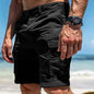 Black Stylish 3Sixty5 all-terrain summer cargo shorts with multiple pockets and casual fit, suitable for outdoor activities.
