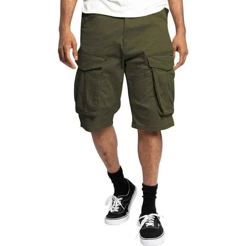 Black Forgewear men's breathable work shorts by Stylish 3Sixty5, featuring a comfortable fit and durable fabric for active workdays.