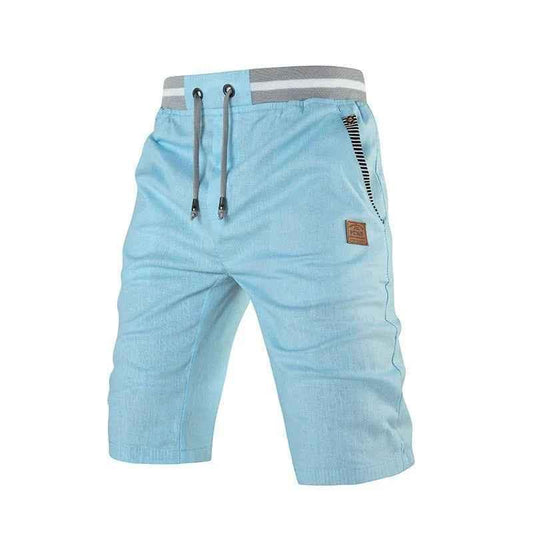 Black men's cotton cropped shorts by Stylish 3Sixty5, casual streetwear essential perfect for relaxed, everyday style.