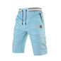 Black men's cotton cropped shorts by Stylish 3Sixty5, casual streetwear essential perfect for relaxed, everyday style.