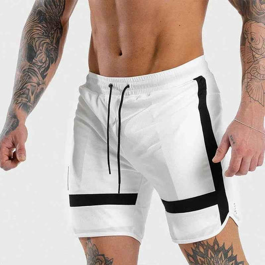 White Stylish 3Sixty5 Aerolite Training Joggers shorts, lightweight and breathable streetwear for active wear.