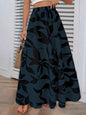 Navy blue women's glam fashion skirt by Stylish 3Sixty5, stylish everyday skirt with a flattering fit and elegant design.