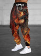 Men's printed sweatpants by Stylish 3Sixty5 with bold all-over print, tapered fit, and comfortable design.
