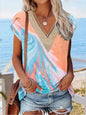 Blue Summer-Lace Fresh Top for Women by Stylish 3Sixty5, featuring lightweight lace fabric and a casual, stylish design.