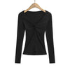 Twisted Allure French Crop Top