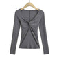 Black Twisted Allure French Crop Top by Stylish 3Sixty5, featuring a trendy twisted design and cropped fit.