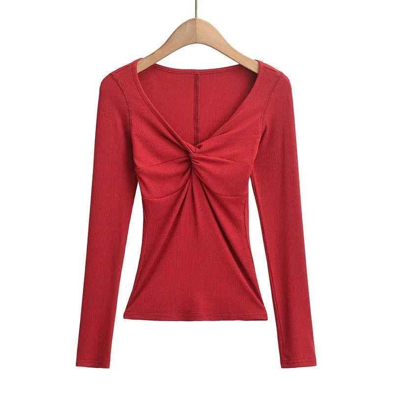 Black Twisted Allure French crop top by Stylish 3Sixty5, featuring a stylish twisted design and fitted silhouette.